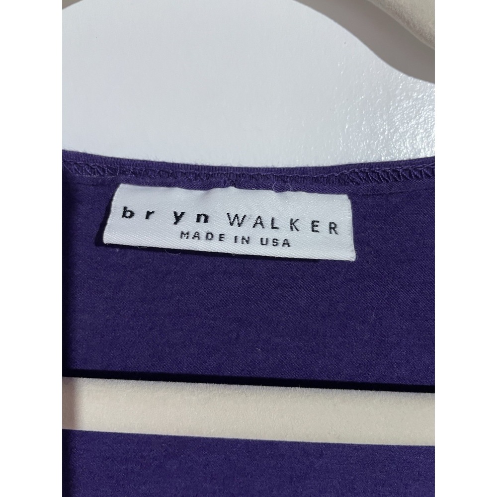 Bryn Walker Tunic Dress Large Purple Lagenlook Artsy Boho Minimalist USA - Picture 4 of 13